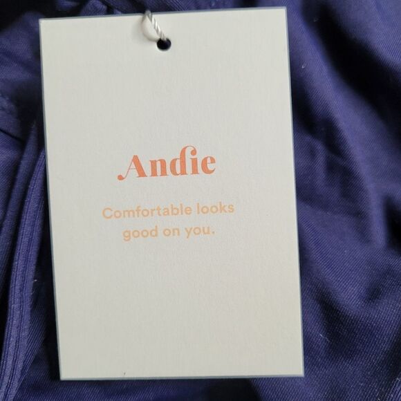 ANDIE small tall ST BALI navy blue tie back one piece swimsuit ANDIES NEW NWT - Picture 7 of 11